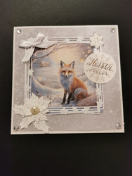 Christmas card with a fox