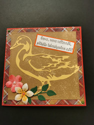 Card with duck
