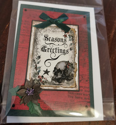 Skull Christmas card