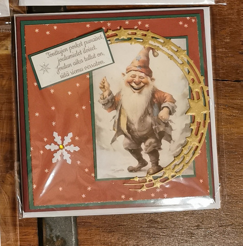 Tonttu  joulukortti