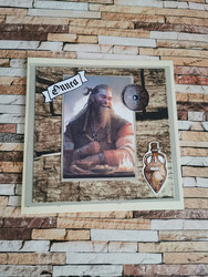 Viking warrior card with beer