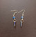 Blue stone beads earrings