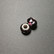 Violet glass lock bead
