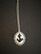 Black and white anchor necklace