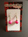 Pink ball earrings