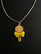Yellow lollipop necklace
