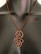 Copper colour gears necklace
