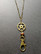 Steampunk key chain with bronze colour bead