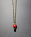 Red hot air balloon necklace