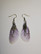 Lilac fairy wing earrings