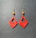 Red diamond earrings