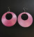 Large pink earrings