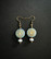 Blue flower earrings
