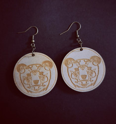 Northern animal jewelry series bear earrings