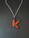 Red Lucky bird necklace