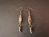 Bohemian earrings - black droplet