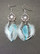 Dreamcatcher earrings with blue feather 3