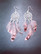 Dreamcatcher earrings with red feather