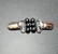 Black wood beads sweater clip
