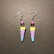 Glitter rainbow unicorn horn earrings