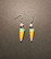 Glitter rainbow unicorn horn earrings