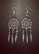 Dreamcatcher earrings with amethyst stonebeads