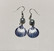 Silver coloured shell earrings