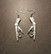 Skeleton hand earrings