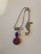Pink and purple flower necklace