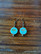 Light blue dragonfly earrings