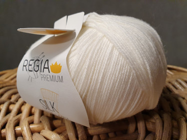 Regia premium Merino Silk, väri 0002 Natur