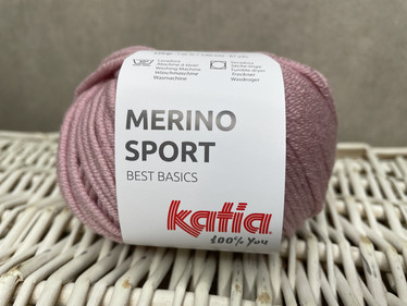 Katia Merino Sport , väri 49 vaalean punainen