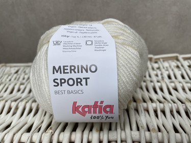 Katia Merino Sport , väri 03 luonnon valkoinen