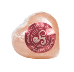 Heart-shaped salt soap