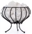 Iron Basket white salt lamp 3-4 kg