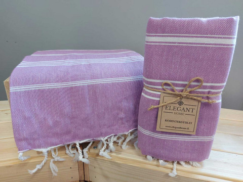 Hamam bath towel light purple