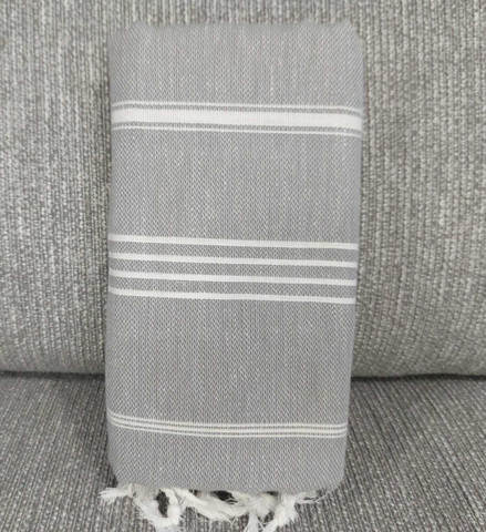 Hamam bath towel medium gray