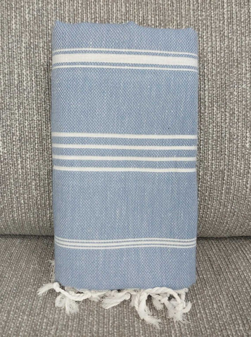 Hamam bath towel light denim blue