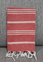 Hamam bath towel red