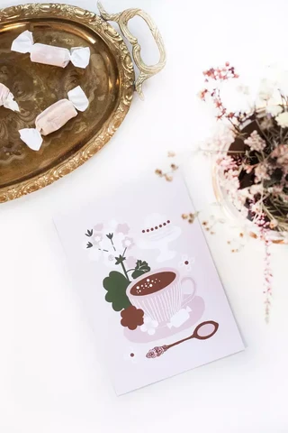 Postcard: Party coffees