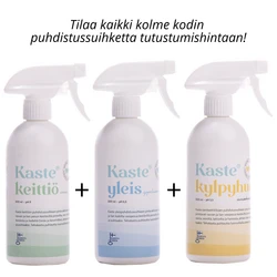 Kaste® luonnolliset kodin puhdistussuihkeet 3 kpl:n tarjoussetti