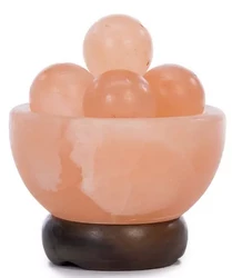 Massage ball bowl salt lamp