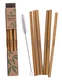 Bambu straws 6 pcs, cleaning brush included