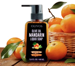 Olivos nestemäinen mandariini-oliiviöljysaippua 450 ml