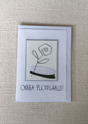 Kortti, Onnea Ylioppilaalle, hopea, rautalankaruusu