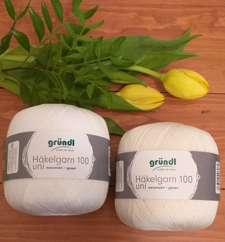 Virkkauslanka Hägelgarn 100 Uni, Grundl