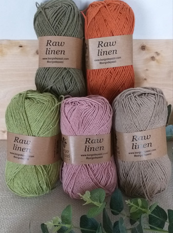 Raw linen -pellavalanka, Borgo de Pazzi - Käsityöliike Somikki