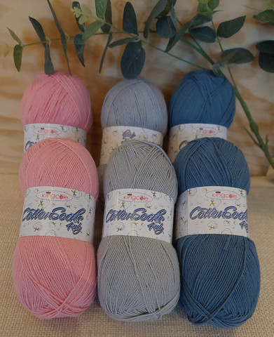 Cotton Socks -joustava puuvillasukkalanka polyamidivahvikkeella