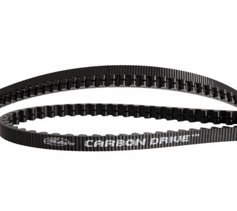 GATES CARBON DRIVE BELT 118T, CENTER TRACK, CDX, BLACK