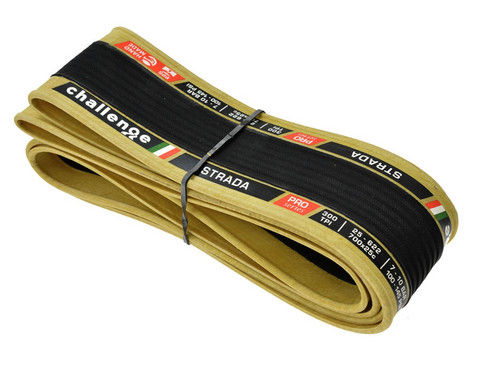 CHALLENGE STRADA OPEN TUBULAR/CLINCHER 25-622 BLACK/TANWALL